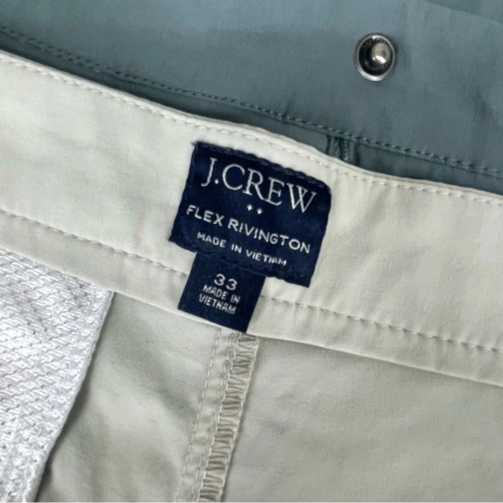 J. Crew Men’s Flex Rivington Flat Front Shorts Sz 33 10” Inseam Bundle of 2 Pair